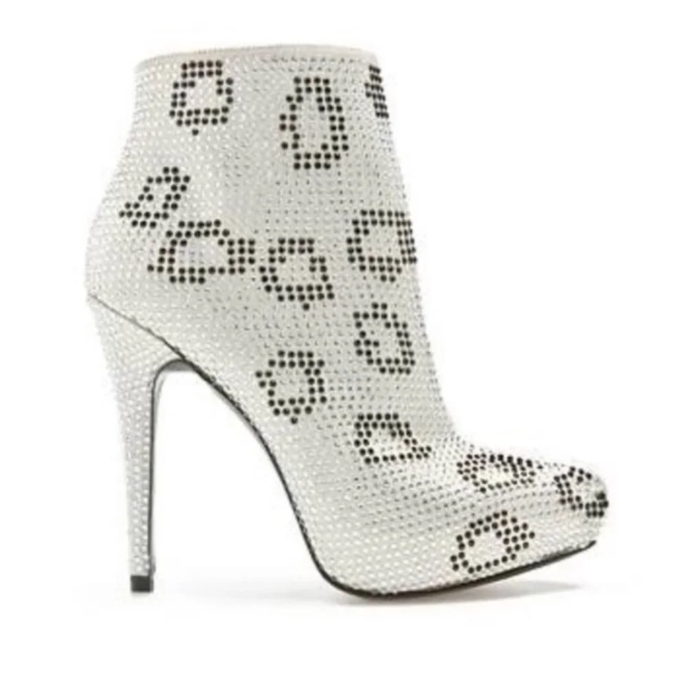 NWOB Report Signature Clarkson Rhinestone Bootie